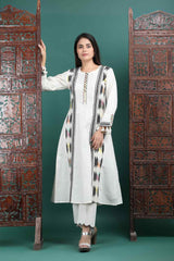 NANDINI | Off white A-line Kurta Pant