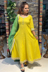 AARUSHI | Kurta Pant with Leheriya Dupatta - Ritivesh By Ritika Aggarwal