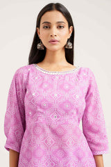 Black Bandhej Georgette Asymmetrical Co - ord Set - Ritivesh By Ritika Aggarwal