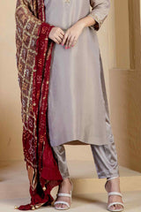 Copper shimmer suit set - Ritivesh By Ritika Aggarwal