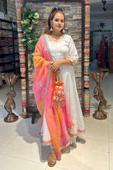 PREYASI | Kurta Pant with Leheriya Dupatta - Ritivesh By Ritika Aggarwal