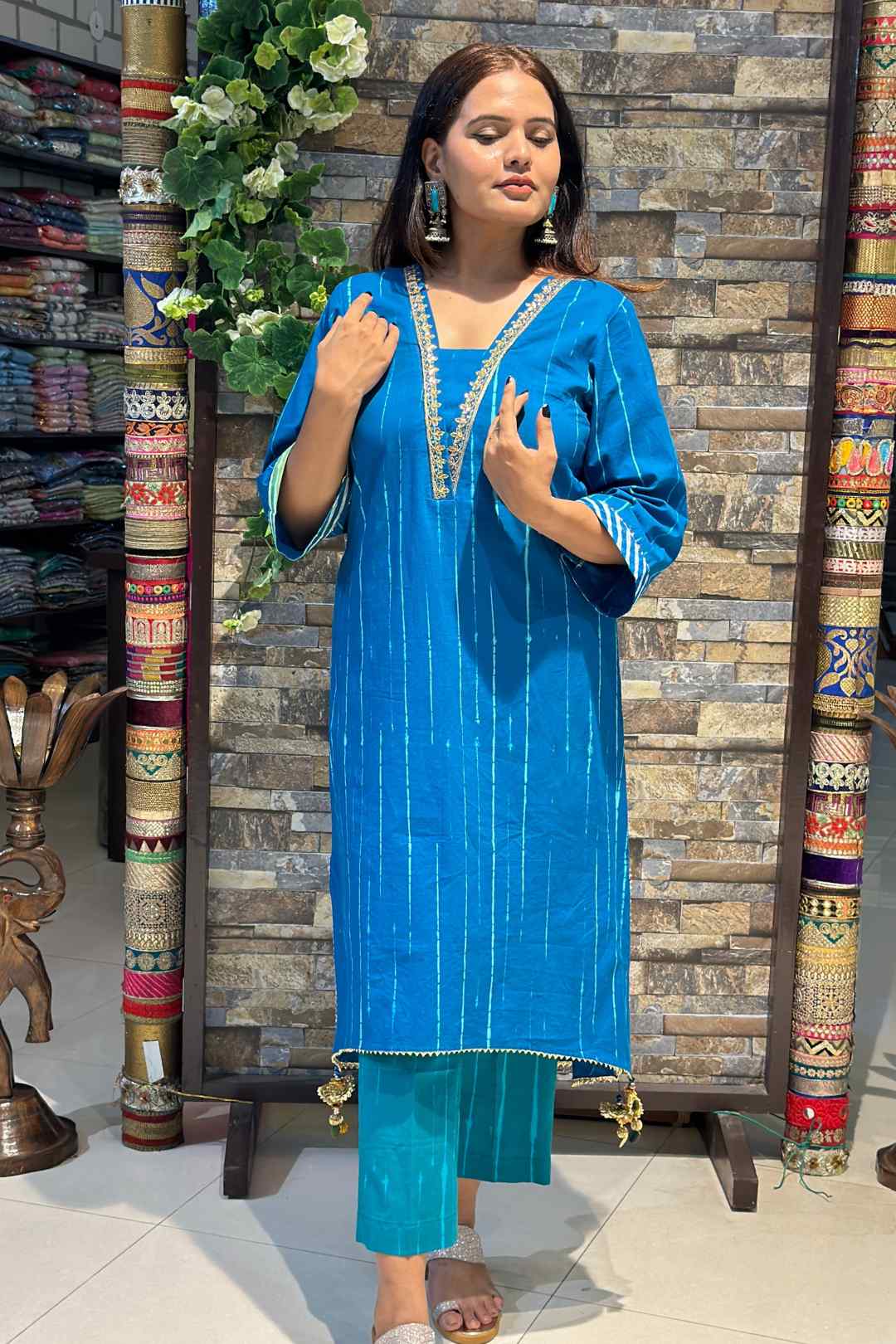 SAWARIYA | Kurta Pant with Leheriya Dupatta - Ritivesh By Ritika Aggarwal