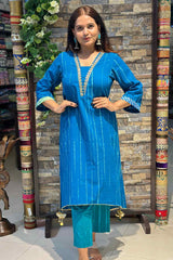 SAWARIYA | Kurta Pant with Leheriya Dupatta - Ritivesh By Ritika Aggarwal