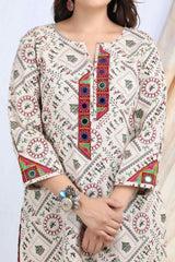 DHARA | Warli art cotton Kurta Kutch work