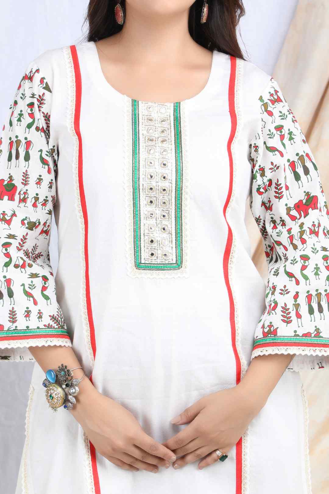 NIKHAAR | Warli printed cotton Kurta