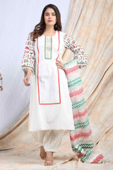 NIKHAAR | Warli printed cotton Kurta