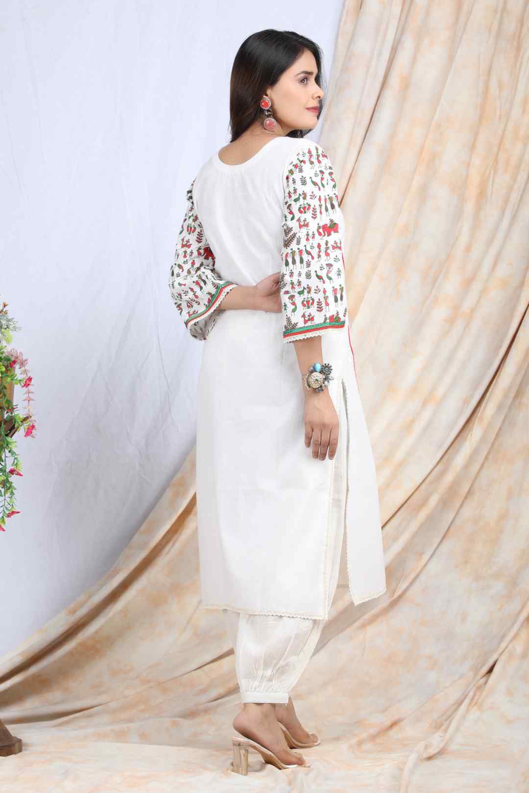 NIKHAAR | Warli printed cotton Kurta