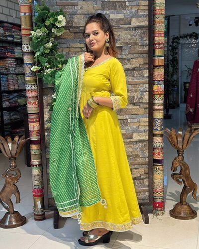 AARUSHI | Kurta Pant with Leheriya Dupatta - Ritivesh By Ritika Aggarwal