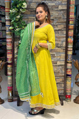AARUSHI | Kurta Pant with Leheriya Dupatta - Ritivesh By Ritika Aggarwal