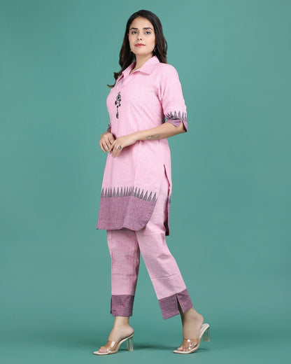 Handloom Cotton Coord set (Kurta with pant) - Ritivesh By Ritika Aggarwal