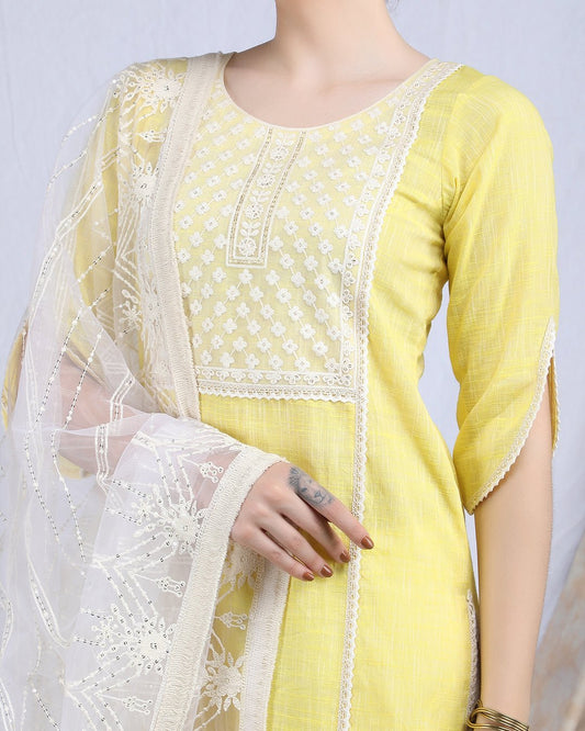 KIRAN | Cotton panelled A - line Kurta - Ritivesh By Ritika Aggarwal