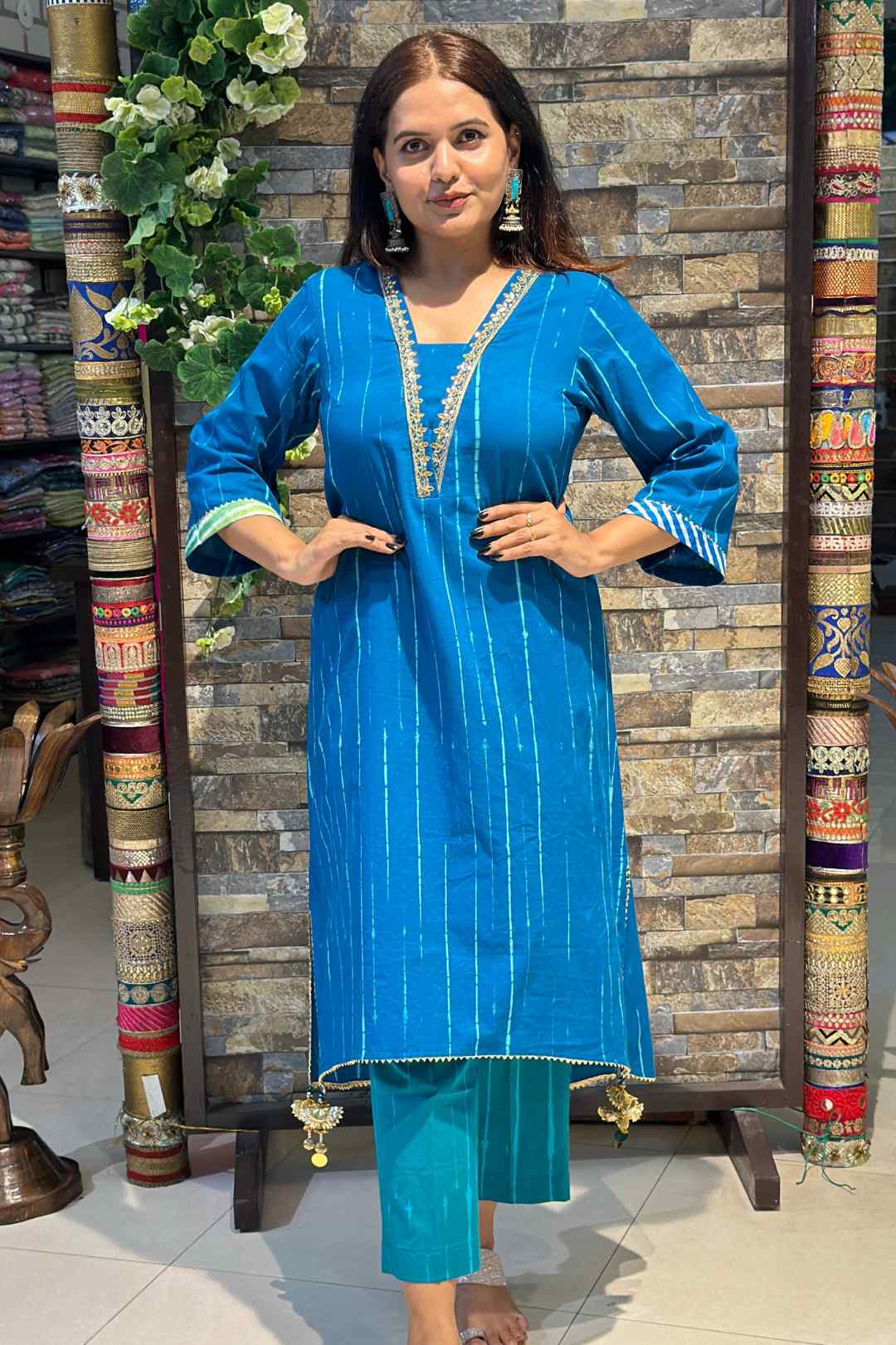 SAWARIYA | Kurta Pant with Leheriya Dupatta - Ritivesh By Ritika Aggarwal
